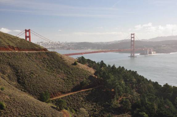 A majestosa Golden Gate, em San Francisco, na Califórnia, nos Estados Unidos
